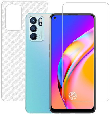 HOBBYTRONICS Front and Back Screen Guard for Oppo Reno6, Oppo Reno 6(Pack of 1)