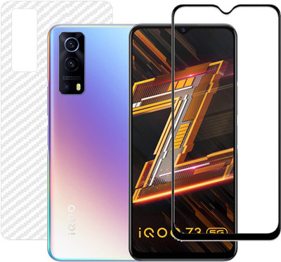 HOBBYTRONICS Front and Back Screen Guard for IQOO Z3(Pack of 1)