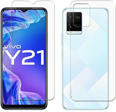 MUTAALI Front and Back Tempered Glass for Vivo Y21(Pack of 1)