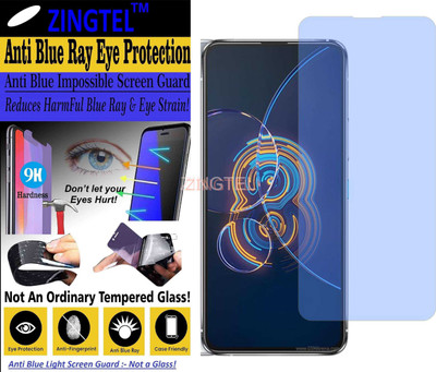 ZINGTEL Impossible Screen Guard for ASUS ZENFONE 8 FLIP ZS672KS (Impossible UV AntiBlue Light)(Pack of 1)