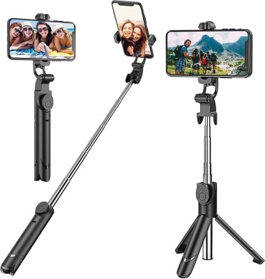 JYTIQ selfie stick 01 Bluetooth Selfie Stick(Black, Remote Included)