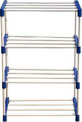 FRESHWIND Metal Collapsible Shoe Stand(Blue, 20 Shelves, DIY(Do-It-Yourself))