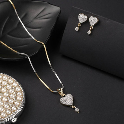 Aviate Alloy Gold-plated Gold Jewellery Set(Pack of 1)