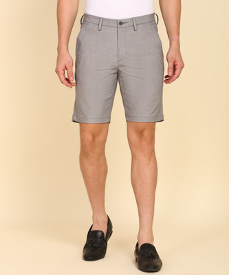 PETER ENGLAND Solid Men Grey Regular Shorts