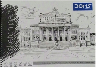 DOMS Sketch Pad A4 Spiral Bound 36 Sheets 150 GSM Sketch Pad(36 Sheets)