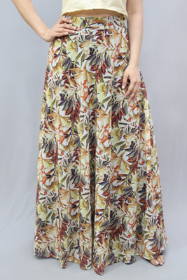 CRAZEVILLA Floral Print Women Flared Multicolor Skirt
