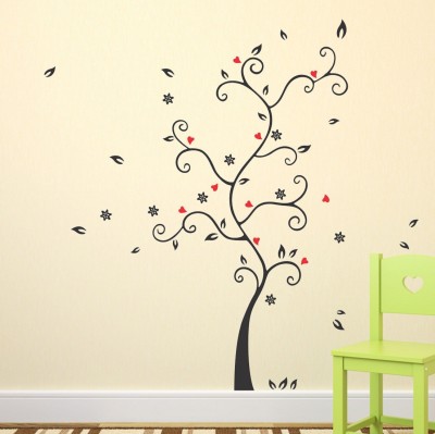 Wallzone 130 cm Colorful Tree Removable Sticker(Pack of 1)