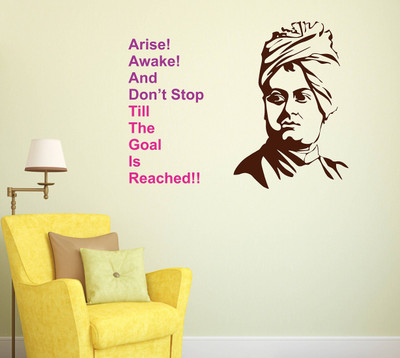 Wallzone 70 cm Vivekanandhar Removable Sticker(Pack of 1)