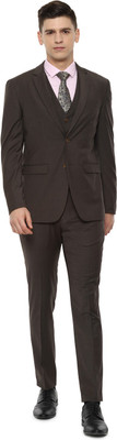 LOUIS PHILIPPE Single Breasted Solid Men Suit