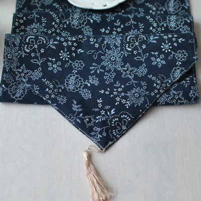 Ezyhome Blue 160 cm Table Runner(Linen)