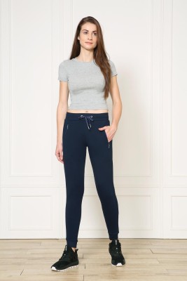 VAN HEUSEN Solid Women Dark Blue Track Pants