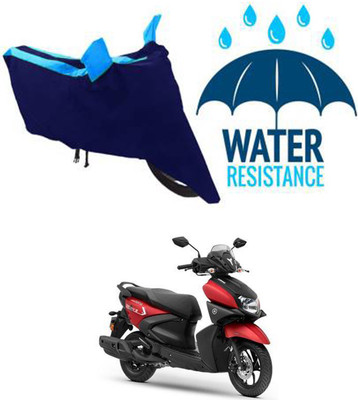 MMSSTAR Waterproof Two Wheeler Cover for Yamaha(RayZR 125 Fi, Black, Blue)