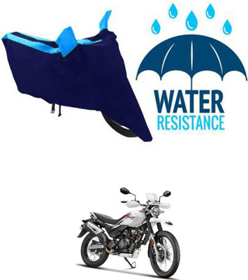MMSSTAR Waterproof Two Wheeler Cover for Hero(Xpulse 200T, Black, Blue)