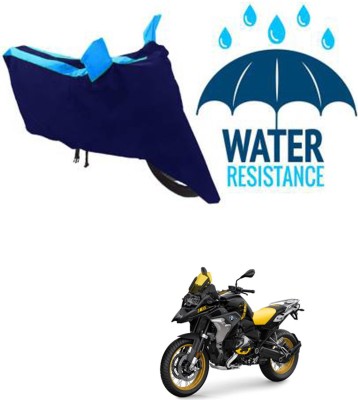 RONISH Waterproof Two Wheeler Cover for BMW(R 1200 GS, Black, Blue)