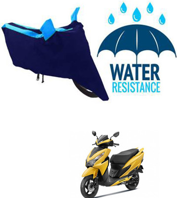 RONISH Waterproof Two Wheeler Cover for Honda(Grazia, Black, Blue)