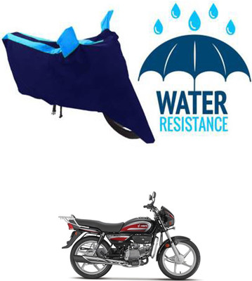 RONISH Waterproof Two Wheeler Cover for Hero(Splendor Plus, Black, Blue)