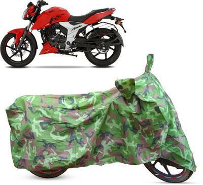 AG MOTO Two Wheeler Cover for TVS(Apache, Green)