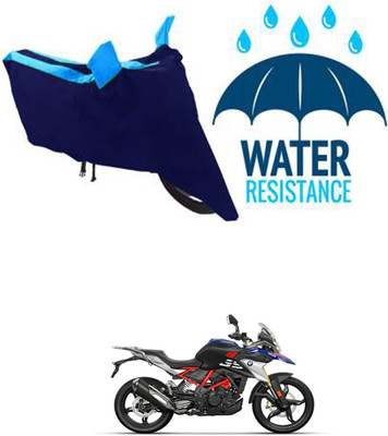RONISH Waterproof Two Wheeler Cover for BMW(G 310 GS, Black, Blue)