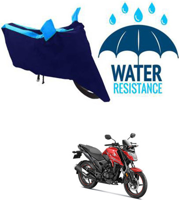 RONISH Waterproof Two Wheeler Cover for Honda(X-Blade, Black, Blue)