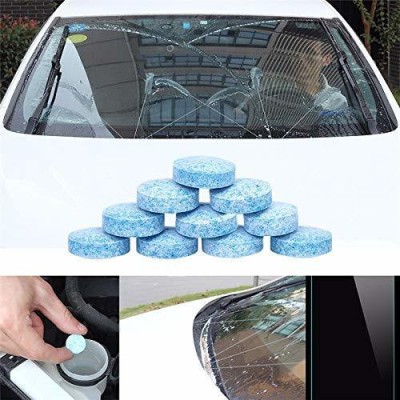 GOLDINKS 10PCS/1Set Car Windshield Glass Cleaner Wiper Detergent Effervescent Tablets 10G Tablet Concentrate Vehicle Glass Cleaner(10 g)