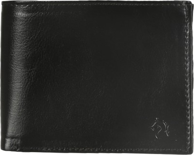 KARA Men Casual, Formal, Casual, Travel, Trendy Black Genuine Leather Wallet(6 Card Slots)