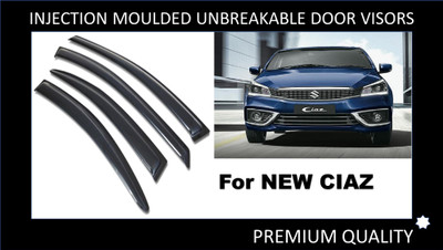 JGJ For Non-convertibles Front, Rear Wind Deflector(Tinted Maruti Ciaz)
