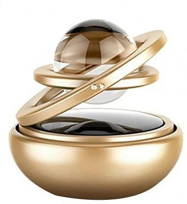 ASRYD Aroma Car Freshener Diffuser Solar Energy Car Air Freshener Gold Color(150 ml)