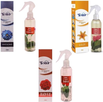 TOBY ROSE, AWESOME, LILY Spray(3 x 270 ml)