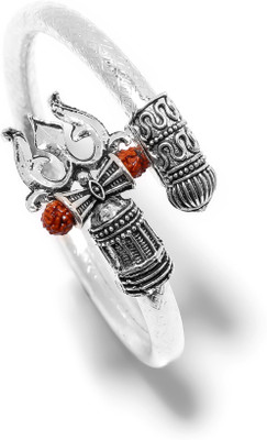 Matrashakti Alloy Silver Coated Charm Bracelet