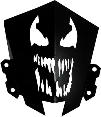 Vagary Yahama MT 15 Metal Visor Scary Skull Design Windshield Visor Bike Headlight Visor