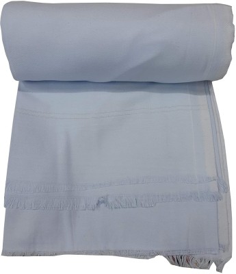 COZYEXPORTS Solid Single Top Sheet for  AC Room(Cotton, Sky Blue)