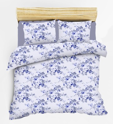 ACHIR Printed Single Comforter for  Mild Winter(Cotton, Blue, Grey)