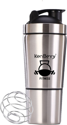 KenBerry 750 ml Steel Shaker(Pack of 1, Steel/Chrome)