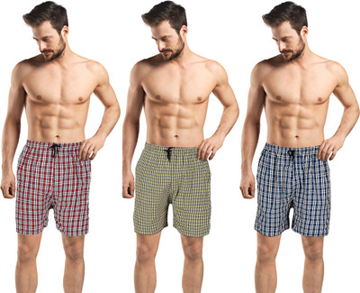 KRISHAN GOPAL COLLECTION Checkered Men Boxer