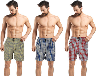 KRISHAN GOPAL COLLECTION Checkered Men Boxer