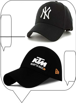 Pramukhraj Enterprise Solid Sports/Regular Cap Cap(Pack of 2)
