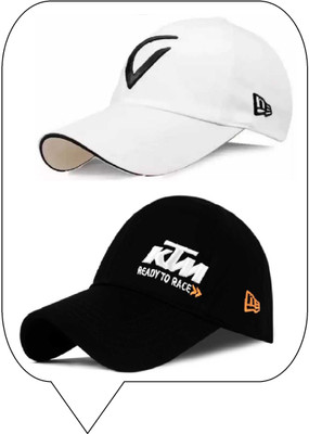 Pramukhraj Enterprise Solid Sports/Regular Cap Cap(Pack of 2)