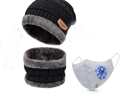 ARNAH TREASURE Woven, Solid, Self Design Beanie Cap