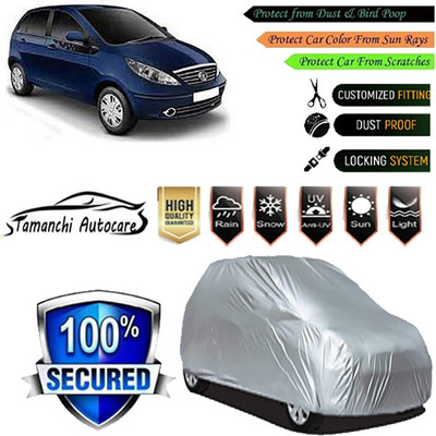 Tamanchi Autocare Car Cover For Tata Indica Vista(Silver)