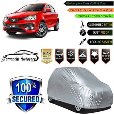 Tamanchi Autocare Car Cover For Toyota Etios Liva(Silver)