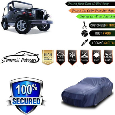 Tamanchi Autocare Car Cover For Mahindra Thar(Blue)