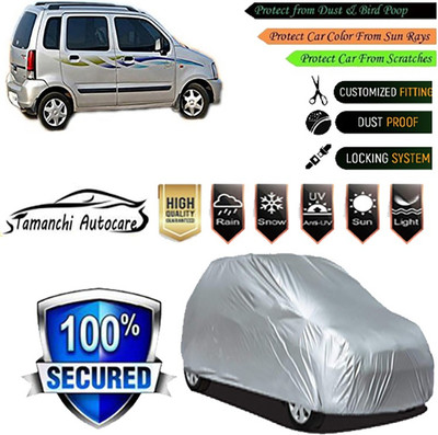 Tamanchi Autocare Car Cover For Maruti Suzuki Wagon R AMT VXI(Silver)