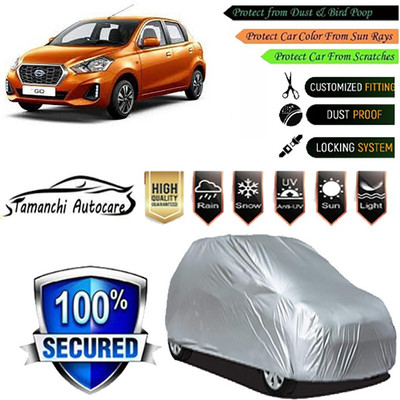 Tamanchi Autocare Car Cover For Datsun Go(Silver)