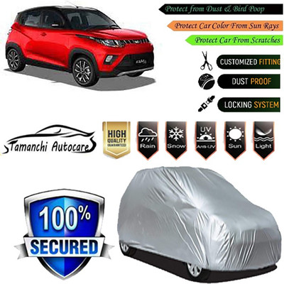 Tamanchi Autocare Car Cover For Mahindra KUV100(Silver)