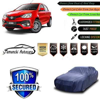 Tamanchi Autocare Car Cover For Toyota Etios Liva(Blue)