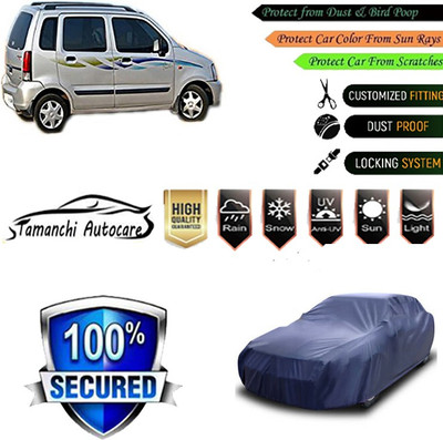 Tamanchi Autocare Car Cover For Maruti Suzuki Wagon R AMT VXI(Blue)