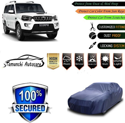Tamanchi Autocare Car Cover For Mahindra Scorpio(Blue)
