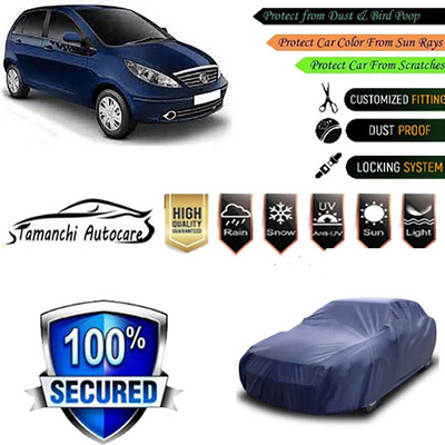 Tamanchi Autocare Car Cover For Tata Indica Vista(Blue)