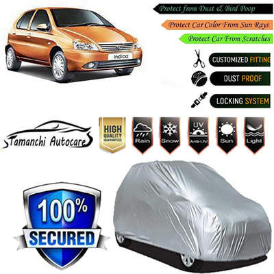 Tamanchi Autocare Car Cover For Tata Indica(Silver)