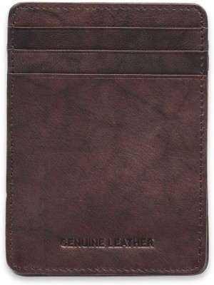 Walletsnbags 6 Card Holder(Set of 1, Brown)